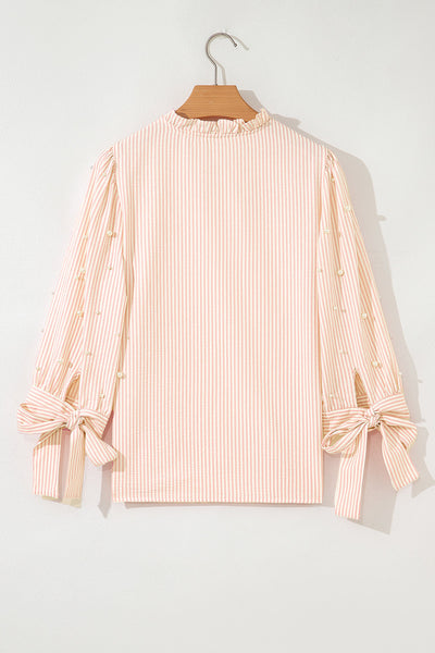 Stylish Women's Striped Blouse - Flattering Casual Top in Soft Fabric for Effortless Everyday Elegance