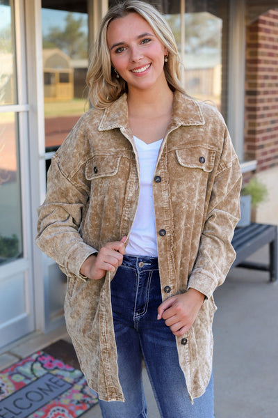 Oversized Corduroy Shacket