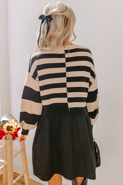 Cozy Knit Two-in-One Sweater Dress for Women - Stylish Layered Fall & Winter Fashion Essential in Versatile Colors