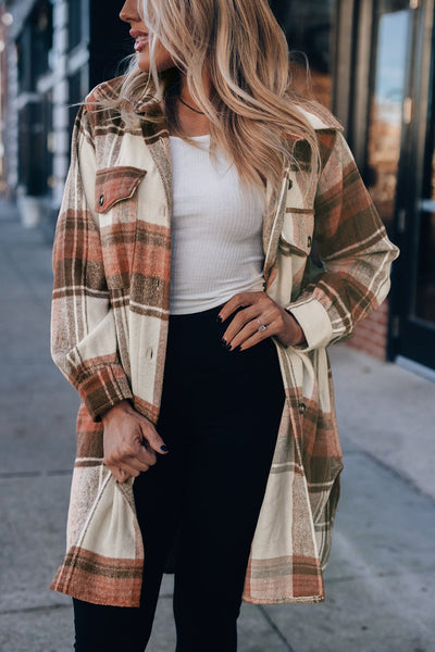 Long sleeve cardigan solid color coat long top for women