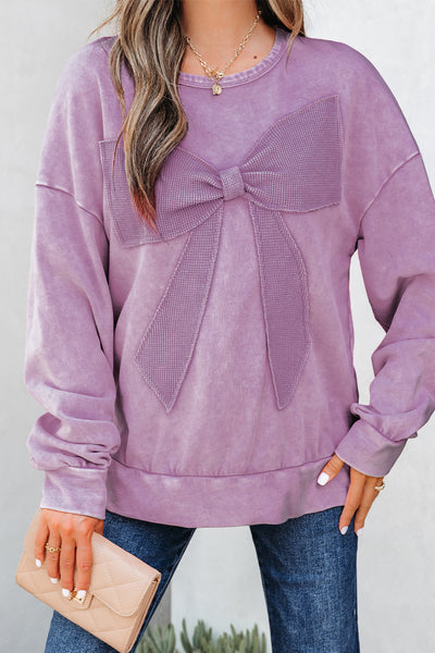 Cozy Women's Mineral Washed Sweatshirt in Soft Pastel Colors - Relaxed Fit for Effortless Style and All-Day Comfort