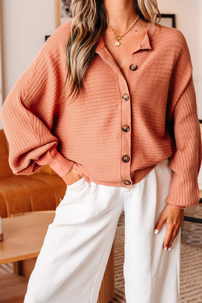 Soft Pastel Cozy Rib Knit Cardigan for Women - Versatile Layering Essential for Every Season and Style
