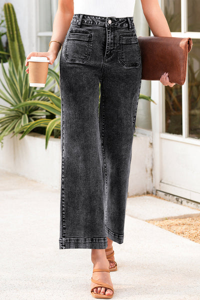 Classic Blue Women's Loose Fit Straight Leg Jeans - Comfortable Denim for Effortless Everyday Style and Versatile Looks