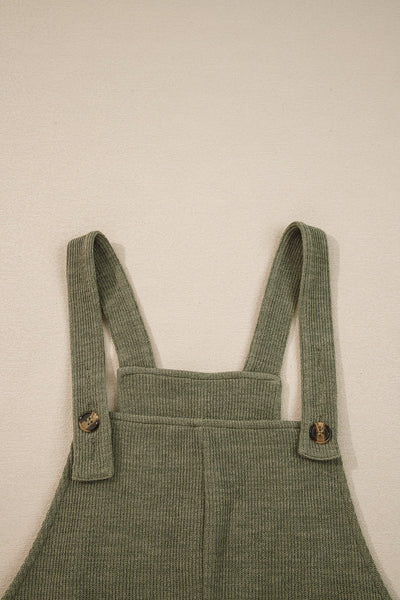 Women's Casual Knit Overall Jumpsuit - Soft, Comfortable Fit for Everyday Style and Trendy Outings in Chic Colors
