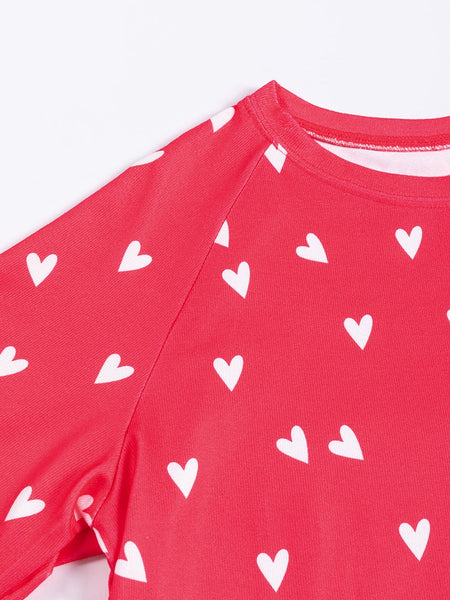 Long Sleeve Heart Pajama Set