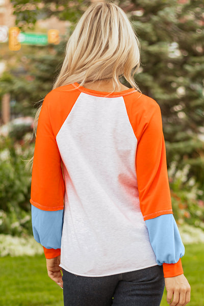 Stylish Women's Contrast Stitch Blouse - Chic Casual Top for Effortless Everyday Elegance and Unique Detail