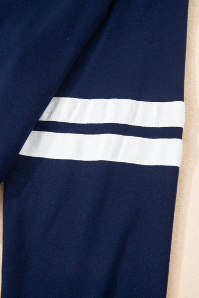 Chic Women's Varsity Sweatshirt and Skirt Set in Cozy Fit - Ideal for Casual Outings and Sporty Styles