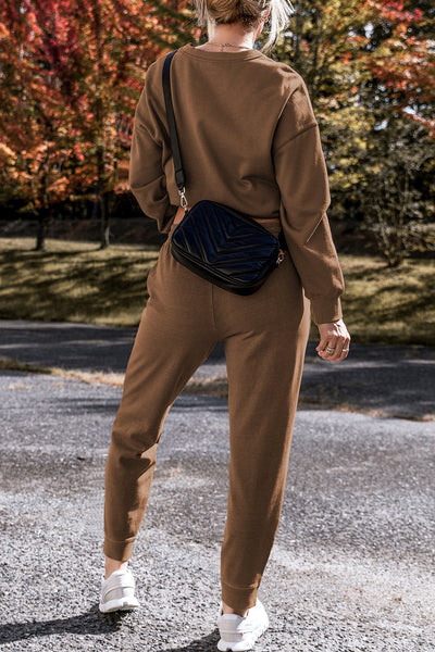 Stylish Women's Matching Top and Pants Set in Trendy Print, Comfortable Fit for Casual Outings and Everyday Style