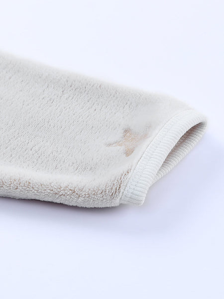 Cozy White Starry Plush Lounge Set for Girls