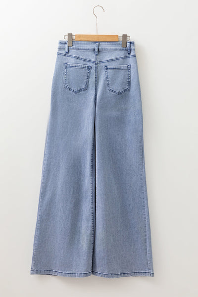 Stylish High-Waisted Blue Jeans for Women with Stretch Fit  Comfortable & Trendy for Everyday Casual Wear