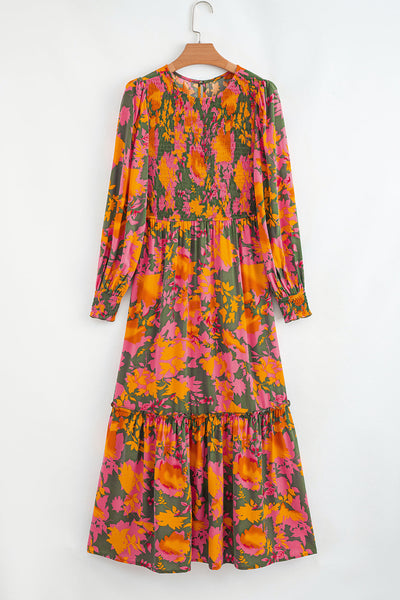 Bohemian Floral Maxi Dress for Women - Flowy Summer Style, Perfect for Casual Outings and Special Events