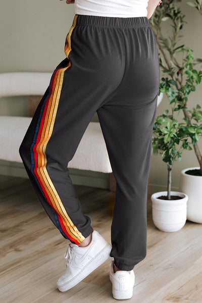 Stylish High-Waisted Black Joggers for Women - Comfortable Fit, Perfect for Casual Outings and Everyday Wear