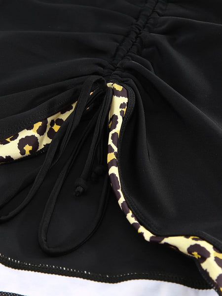 Swimsuit Tankini Set with Leopard Trim with practical styling and dependable silhouette control.