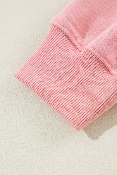 Women's Cozy Pink Classic Crewneck Sweatshirt - Casual Fit for Everyday Comfort and Effortless Style