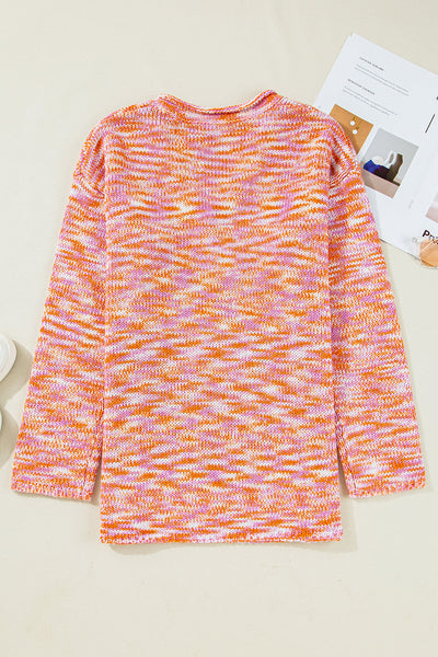Cozy Oversized Women's Abstract Print Sweater - Trendy Knit for Casual Chic Style and Ultimate Comfort