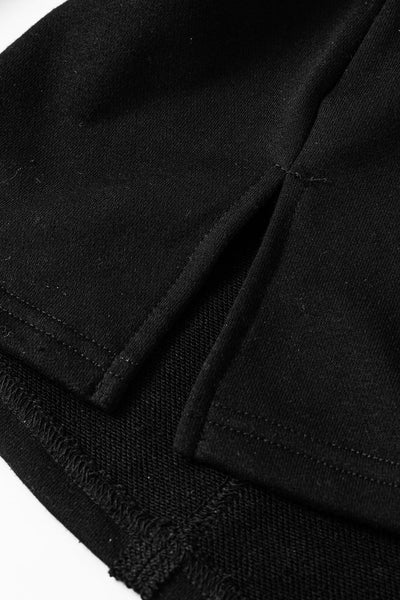 Trendy Women's Black Striped Colorblock Sweatshirt with Collar Stylish & Comfortable Casual Wear for Everyday Outfits