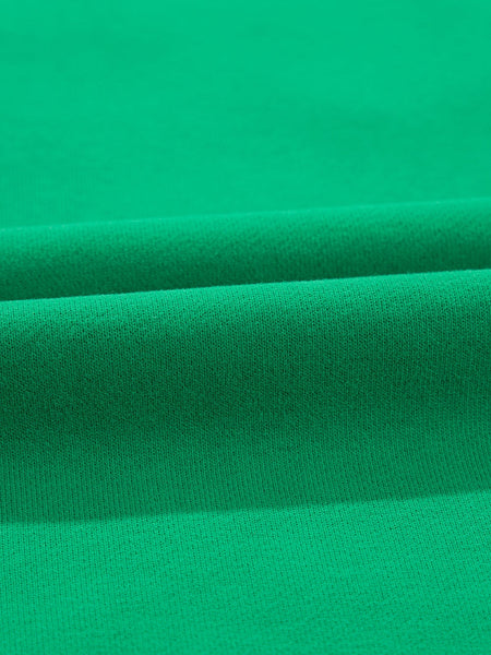 Lucky Green Alphabet Embroidered Chenille Crewneck Sweatshirt