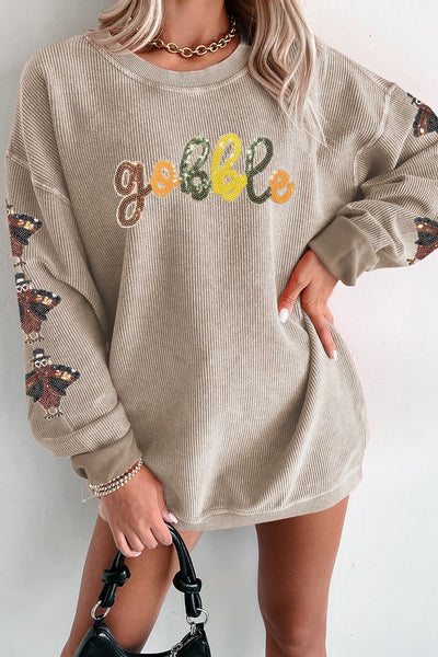 Women's Cozy Thanksgiving Graphic Sweatshirt - Soft Autumn Style, Perfect Fit for Festive Holiday Gatherings made for easy styling and wardrobe