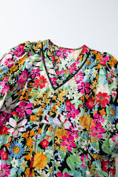 Elegant Women's Green Floral Maxi Dress - Comfortable Summer Style for Casual Outings & Special Occasions