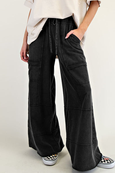 Olive Green Flowy Cargo Pants for Women - Stylish, Comfortable, and Versatile for Effortless Everyday Wear