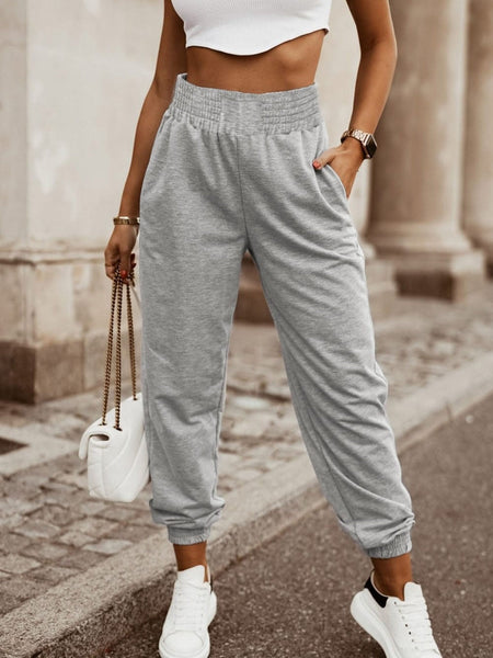 Chic Zipper Pocket Casual Trousers