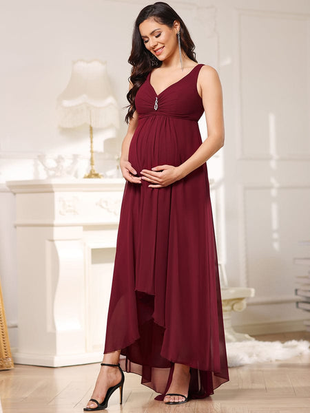 Elegant and Stylish Off-Shoulder Maternity Dress
