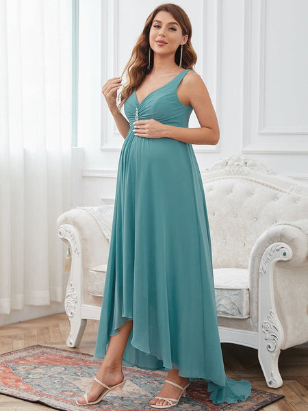 Elegant and Stylish Off-Shoulder Maternity Dress
