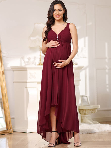 Elegant and Stylish Off-Shoulder Maternity Dress