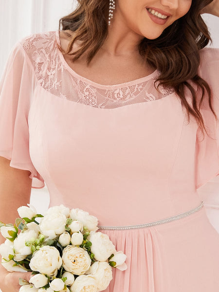 Elegant Boat Neck A-Line Midi Dress for Plus Size Women