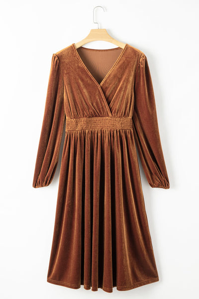 Women's Dresses Acetate Silk Long Sleeve Irregular Dress
