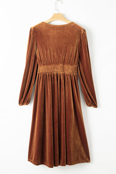 Women's Dresses Acetate Silk Long Sleeve Irregular Dress