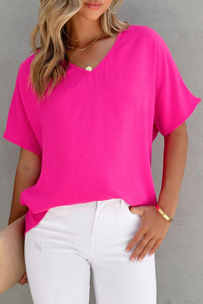 women's pink summer top made for easy styling and wardrobe coordination, with premium-like structure and finish. with practical styling and dependable