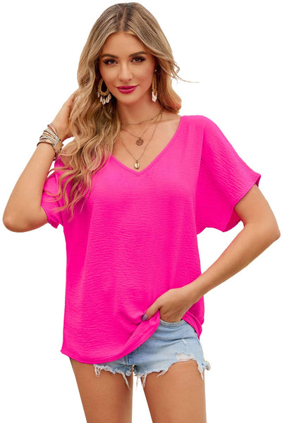 women's pink summer top made for easy styling and wardrobe coordination, with premium-like structure and finish. with practical styling and dependable