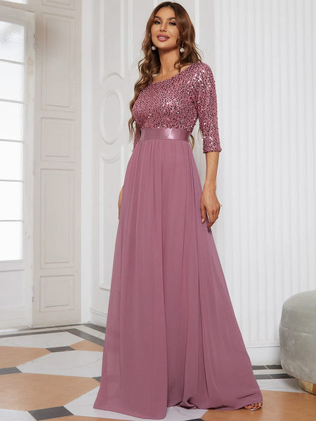 Stunning Sequined Evening Dress