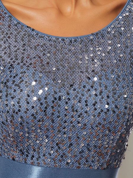 Floor-Length Sequin Evening Dress with practical styling and dependable silhouette control.