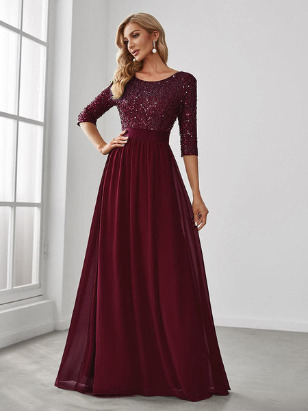 Stunning Sequined Evening Dress