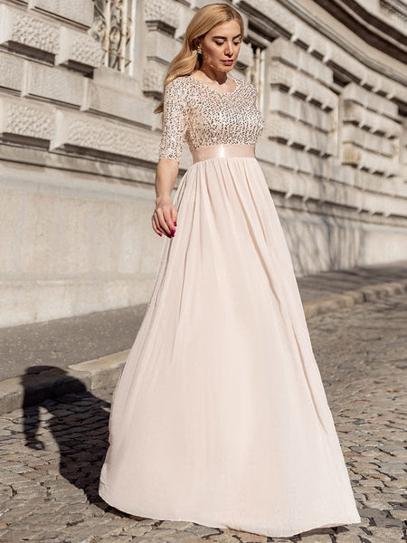 Stunning Sequined Evening Dress