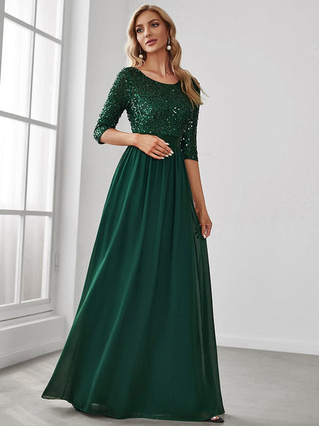 Stunning Sequined Evening Dress