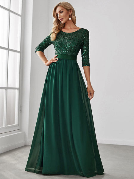 Stunning Sequined Evening Dress