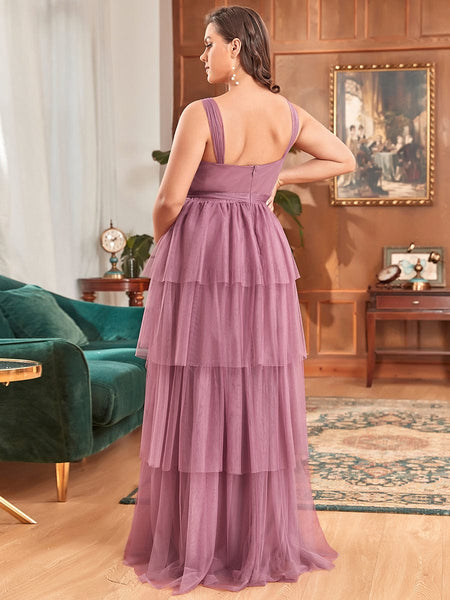 Elegant Sleeveless Maternity Dress with Ruffle Detail