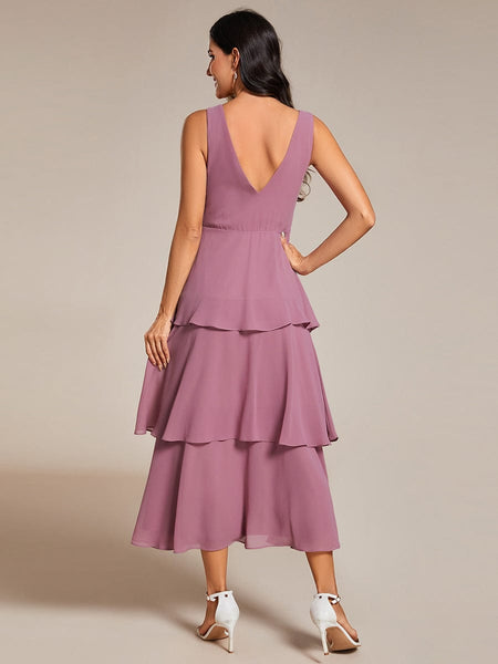 Women's Tiered Ruffle Wedding Guest Dress in Blouses & Shirts