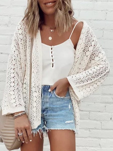 Women's Summer Crochet Cardigan made for easy styling and wardrobe coordination, with premium-like structure and finish.