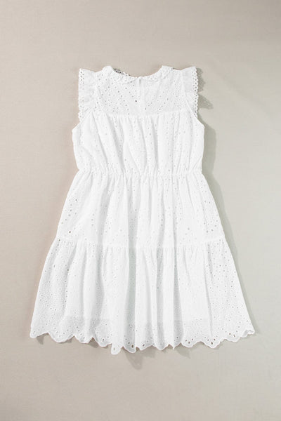 Women's Sleeveless Cotton Linen Midi Dress for Women