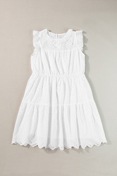 Women's Sleeveless Cotton Linen Midi Dress for Women
