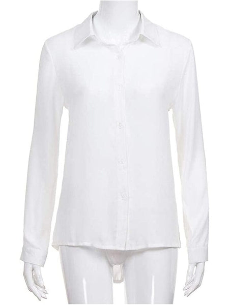 Elegant Women's Business Blouse Shirt in Blue, Yellow, and Gray