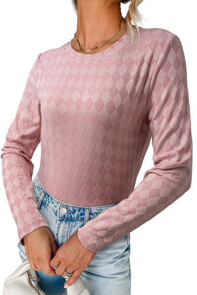 Trendy Women's Pink Casual Top - Comfortable Fit & Stylish Design for Effortless Everyday Outfits