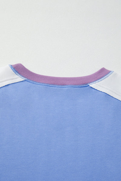 Cozy Color Block Sweatshirt for Women - Stylish Casual Top in Soft Fabric, Ideal for Everyday Comfort and Chic Looks