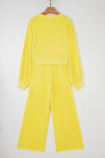 Elegant Women's 2-Piece Soft Fabric Pant Set - Trendy Casual Outfit for Effortless Daily Style and Comfort