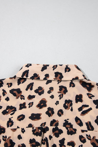 Plus Size Women's Leopard Print Shirt - Trendy, Comfortable Casual Top for Effortless Style and Everyday Wear