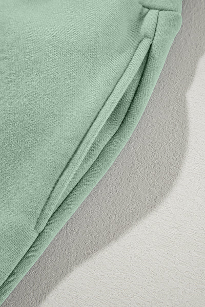 Aqua Women's Stylish Activewear Set: Drop Shoulder Zip-Up Jacket & Comfortable Drawstring Pants in Vibrant Aqua